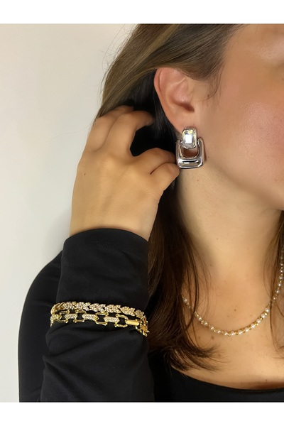 AUREVA Gleam Silver Hologram Küpe