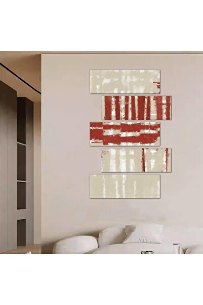 Generic Modern Abstract Art Wall Panel - 24023 - Divided into five graduated pieces - 2