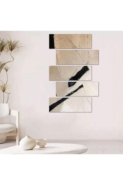 Generic Modern Abstract Art Wall Panel - 24072 - Divided into five graduated pieces - 2