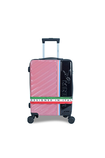 Mnuk SWAGGER Set of 3 Luggage| PC and ABS Hardside Trolley| Double 360° 4 Wheeler| 20/24/28-Black Pink