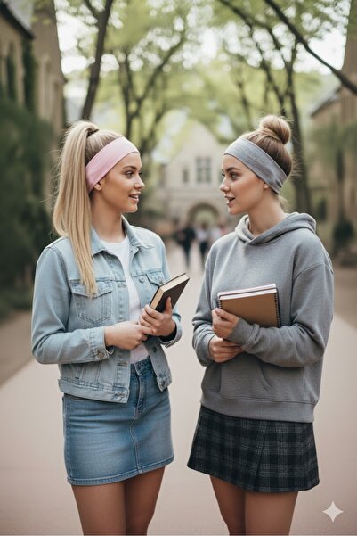 Butikgiz 100% bumbac pieptănat, elastic, moale, bandă pentru păr pentru sport...