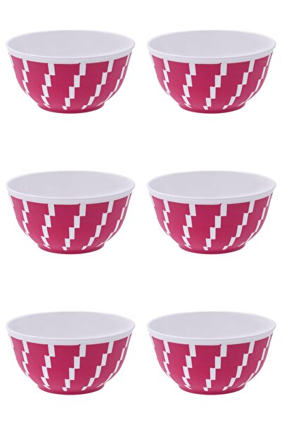 Vervo.ro pentru minți curioase Set of bowls, 6 pieces, 350 ml, Plastic, Fuchsia