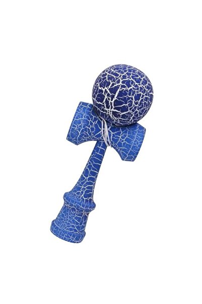 MAGIC TOYS Kendama Crack 18 cm M2 – Model Crăpat Albastru, Lemn Masiv, Joc de...