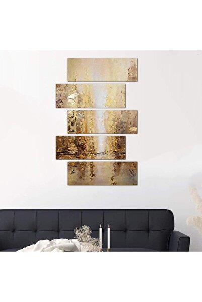 Generic Modern Abstract Art Wall Panel - 24516 - Divided into five graduated pieces - 2