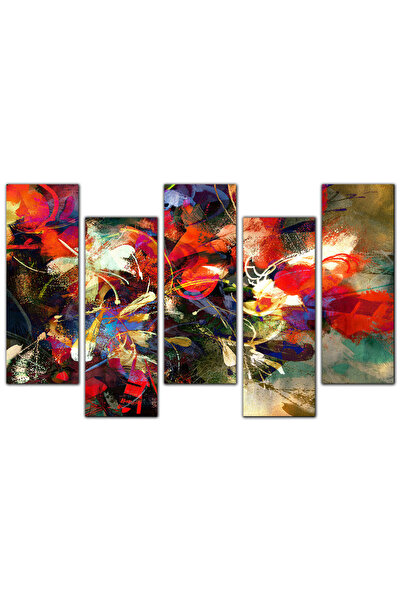 Generic Wall panel - Flowers - 696 - Divided into five graduated pieces - 2