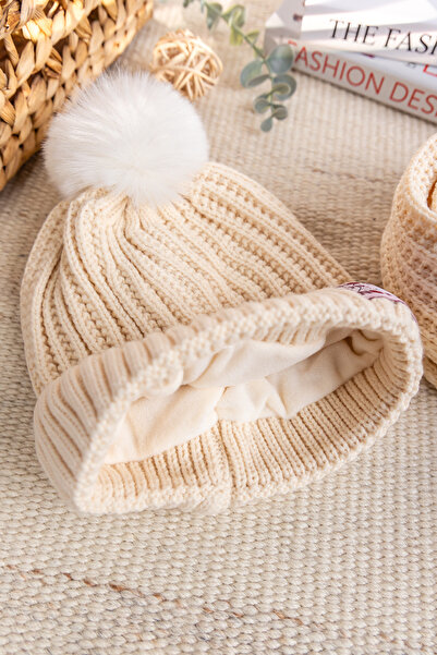 Babymod Pompom 9-15 years girl scarf beanie gloves set