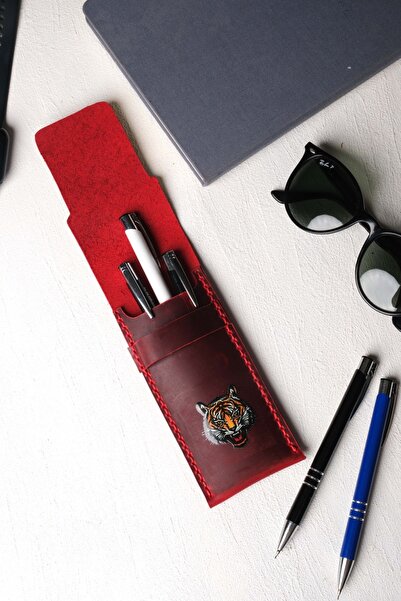 JUNIQ EDITION Hakiki Deri Bordo Kalemlik – “Survival Tools” Edition | El Yapı...