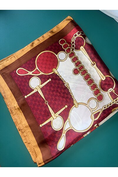 MOREPERLA Patterned Colorful Scarf 65/65 cm Imported Silk