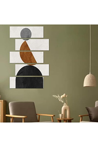 Generic Modern Abstract Art Wall Panel - 24097 - Divided into five graduated pieces - 2