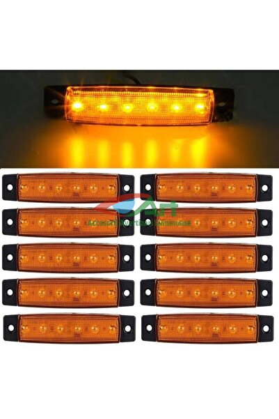 YücePlast Lampa laterala 6 LED-uri Galbena 24v
