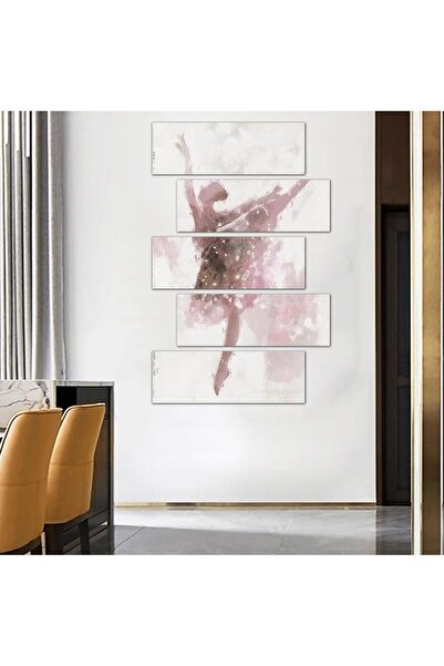 Generic Modern wall panel, ballet dancer drawing - 24078 - divided into five graduated pieces - 2