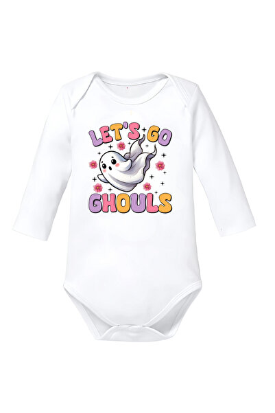 OEM Body copil alb Happy Halloween Halloween bumbac mărimea 68