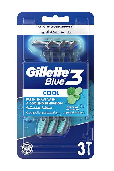Gillette Blue 3 Cool Men’s Disposable Razor 3 Count
