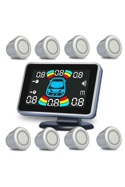 Choice4 مستشعر ركن السيارة الفضي 8، نظام باركترونيك، رادار الرجوع للخلف، إلكت...