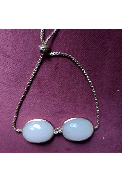 esdekor Pink Turquoise Silver Rose Pendant Bracelet Ring