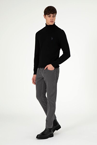 U.S. Polo Assn. ERKEK İNCE FİTİLLİ SLİM FİT KADİFE PANTOLON
