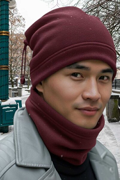 Trenderrs Men's Fleece Beanie and Neck Gaiter Set