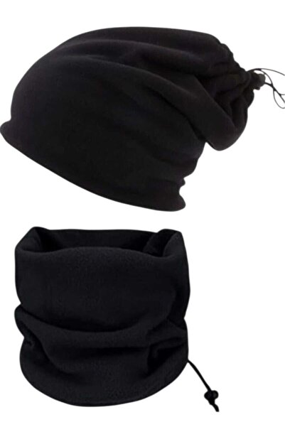 Trenderrs Men's Fleece Beanie and Neck Gaiter Set