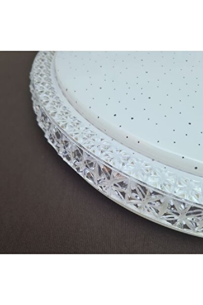 ERBAY 24W SIVA ÜSTÜ KRİSTAL KENARLI DEKORATİF ARMATÜR LED PANEL