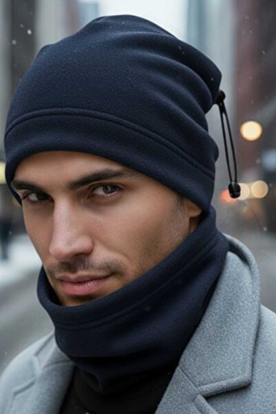 Mood Agenda Erkek Polar Bere Ve Boyunluk Takımı