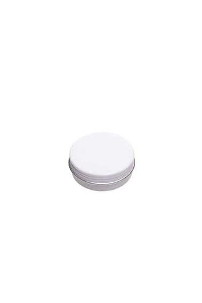 DROPY Cosmetic box type aluminum box for creams, lotions or gels 20 g, white