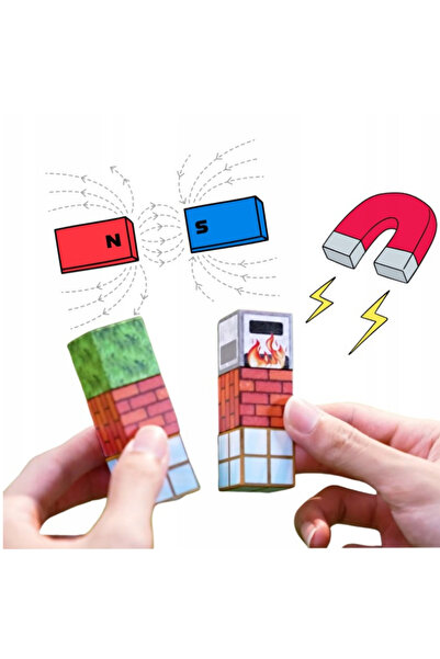 Toyska Creative Minecraft magnetic cube set, 87 pieces, multicolor