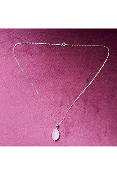 esdekor Pink Turquoise Silver Rose Pendant Bracelet Ring