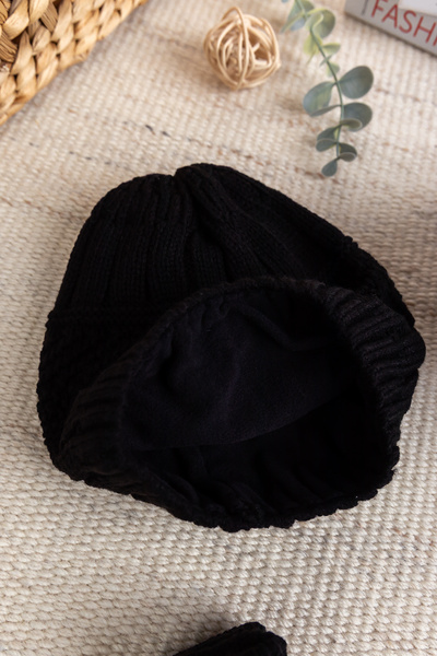 Babymod Waiter Boy Child 9-15 Years Old Navy Blue Scarf Beret Gloves Set