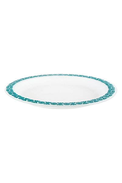 Vervo.ro pentru minți curioase 6-piece Plate Set, Frosty Flat with Vernil Pattern, diameter 27 cm