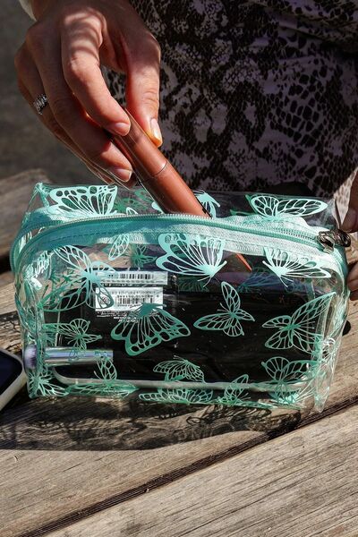 Masdala Egar Butterfly Patterned Makeup and Travel Bag