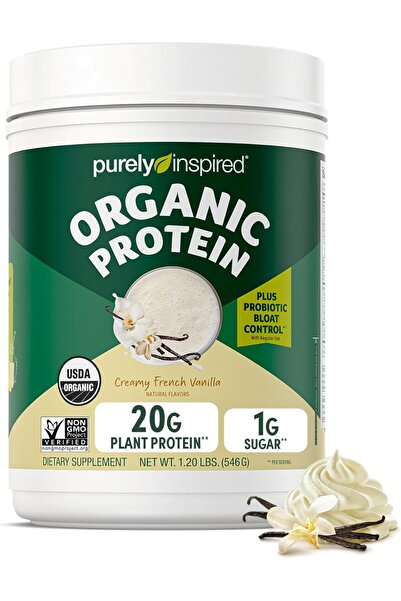 MUSCLETECH Purely Inspired Organic Protein Plant-Based Nutritional Shake with Pea & Brown Rice Prote