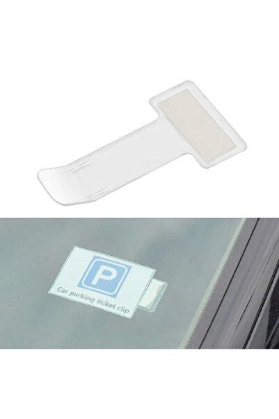 Marsilyan Transparent Plastic Business Card Label Holder for Windshield Ieg-O...