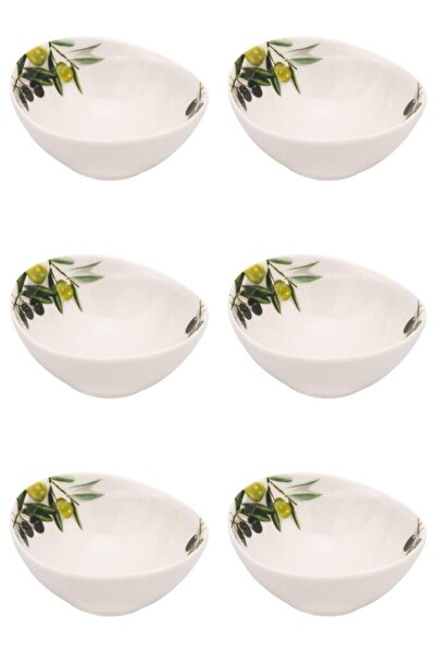 Vervo.ro pentru minți curioase Set of bowls, 6 pieces, 120 ml, Ceramic, White