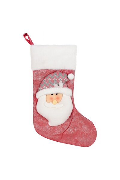 OEM Șosetă decorativă de Crăciun, Ideală pentru cadouri, Cu agățat, Pentru de...