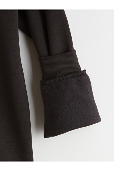 LC Waikiki LCW Kids Siyah Bisiklet Yaka New York Baskılı Erkek Çocuk Sweatshirt W5I435Z4