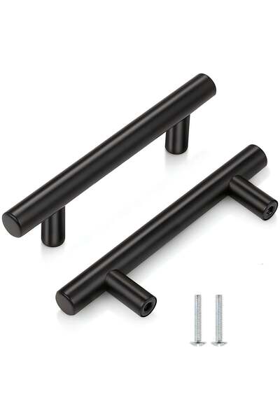 First pro مجموعة من 15 مقبضًا لخزانة المطبخ، مقابض أبواب المطبخ من الفولاذ المقاوم للصدأ 200 مم، فتحة 128 مم