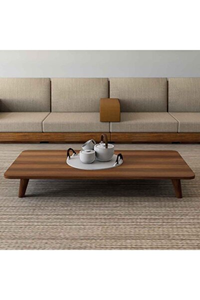 Stylish Home طاولة أرضية كبيرة للمجلس العربي باللون البني - GCT01 من Stylish Home، خشب ومعدن