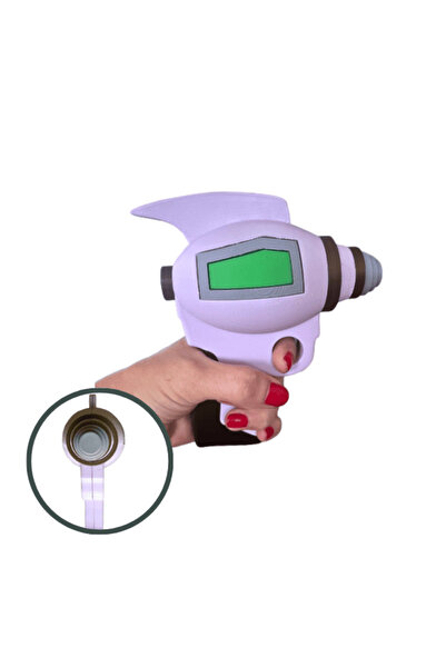 Lulu's Prints Raygun Alien weapon, inspired by 99 nights in the forest, multicolor, plastic, 3D printed