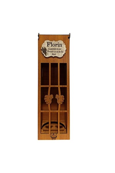 OEM Whiskey box, gift engraved with the message "Let me out, I promise I won't hurt you!", 35x10cm