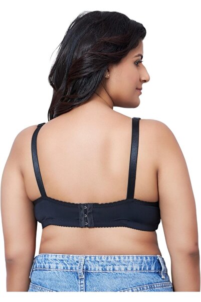 Glamroot Women Full Coverage Plus Size Padded Everyday Bra, Size 40B-44B