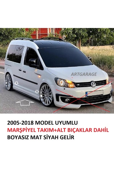 Bodykitartgarage CADDY (4 PARÇA)MARŞPİYEL TAKIM(BOYASIZ)FİBERGLASS