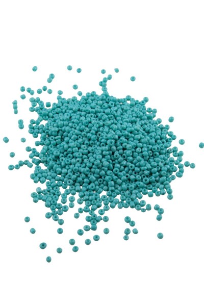 Serhat Aksesuar ve El İşçilik 08 خرز رملي بلون الفيروز الباستيل 3 مم (100 جرا...