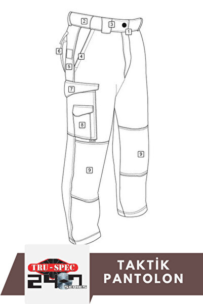 Tru-Spec Original 24-7 Series 65 /35 Rip-Stop Tactical Pants | Brown