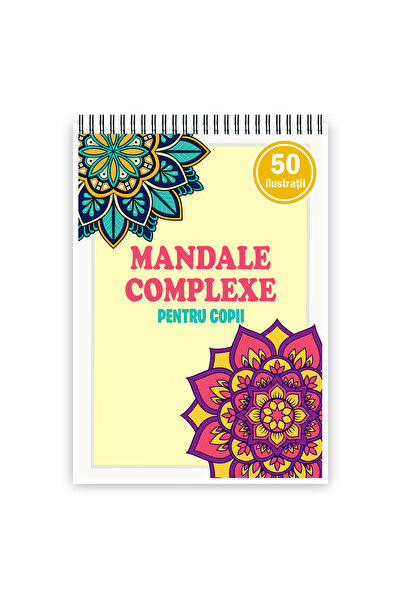 Legendary Gifts Carte de colorat, 50 de ilustrații complexe cu mandale, 106 pagini, A4