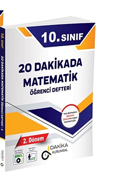 Dakika Yayınları 10. SINIF 20 DAKİKADA MATEMATİK ÖĞRENCİ DEFTERİ 2.DÖNEM
