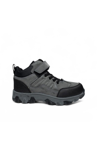 Tuğba Ortopedi 054 Boy's Gray Waterproof Outdoor Boots