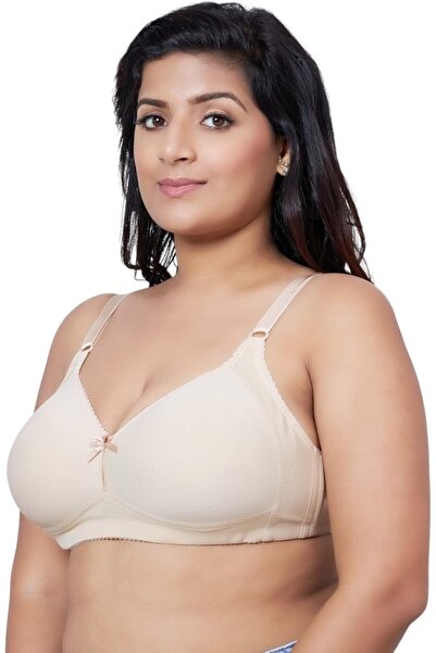 Glamroot Women Full Coverage Plus Size Padded Everyday Bra, Size 40B-44B