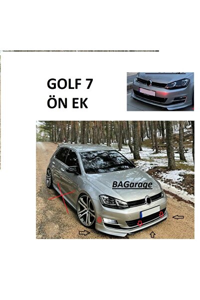 Bodykitartgarage GOLF 7 ÖN TAMPON EKİ(BOYASIZ)FİBERGLASS