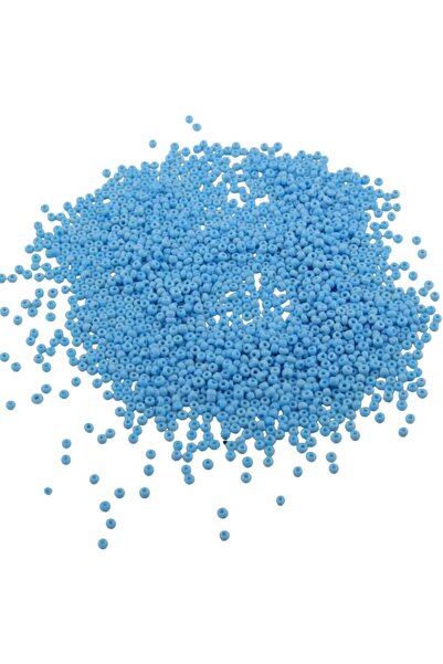 Serhat Aksesuar ve El İşçilik 08 خرز رملي أزرق فاتح 3 مم (100 جرام 6000 قطعة)