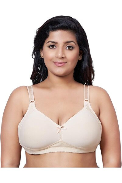 Glamroot Women Full Coverage Plus Size Padded Everyday Bra, Size 40B-44B